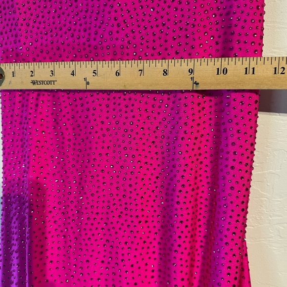 Sherri Hill Sparkling Fuchsia Gown - Picture 6 of 12